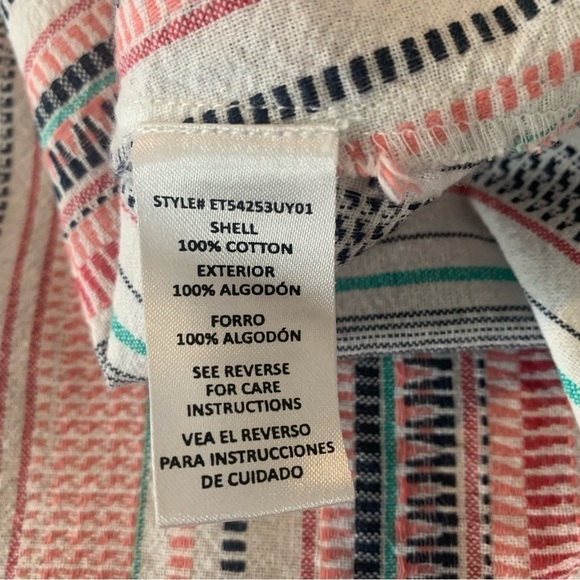 En Crème Boho Striped strappy tank small - Picture 7 of 7